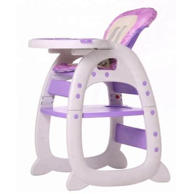 Plastic baby high chair for dinning and feeding in HZ9505